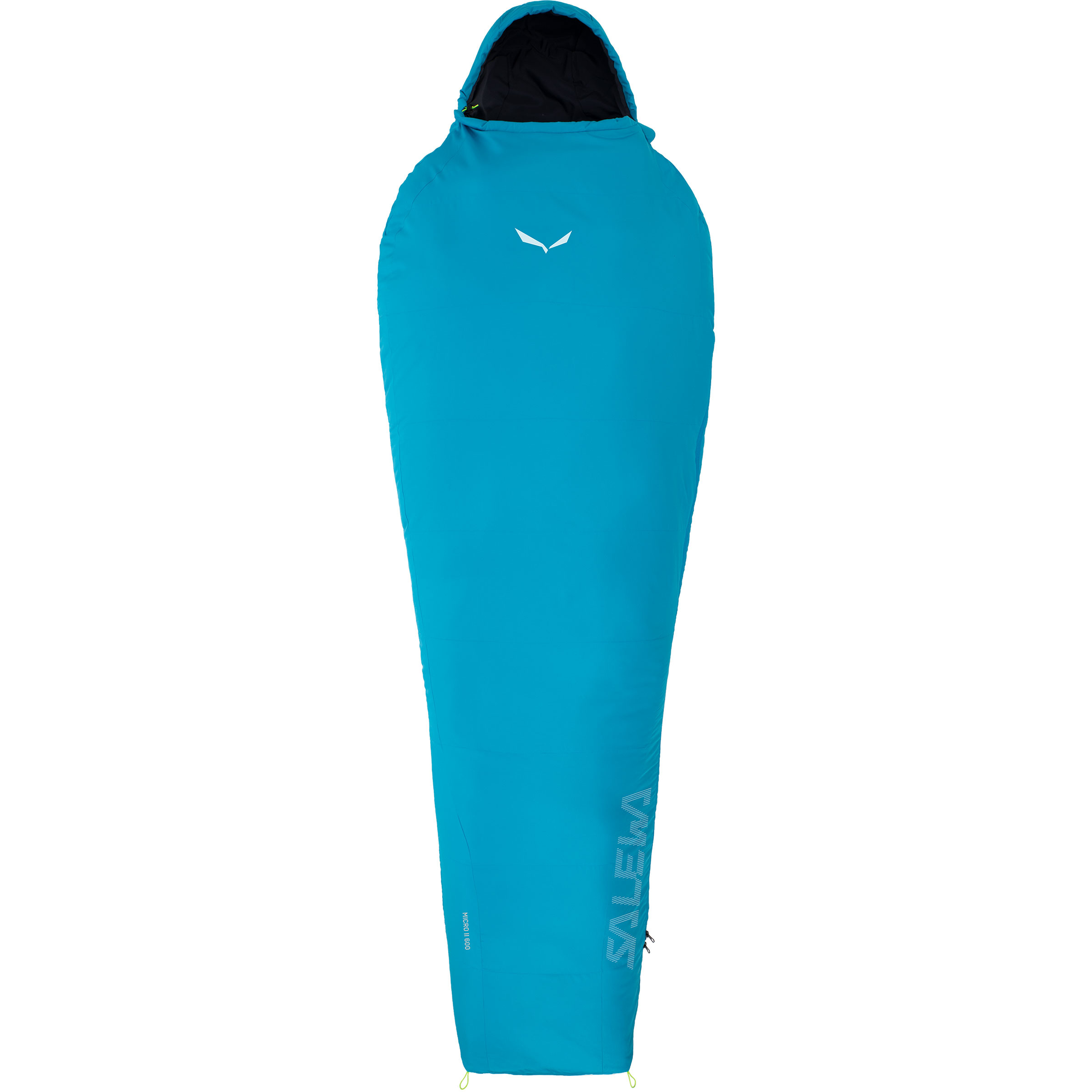 Salewa Micro II 600 Schlafsack Kunstfaserschlafsäcke blau Größe max. 185cm Camping Wasserabweisend