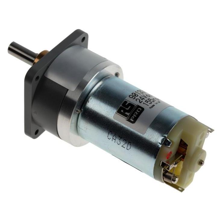 RS PRO DC Geared Motor 24V, 100 mNm, 155 rpm (9013314)