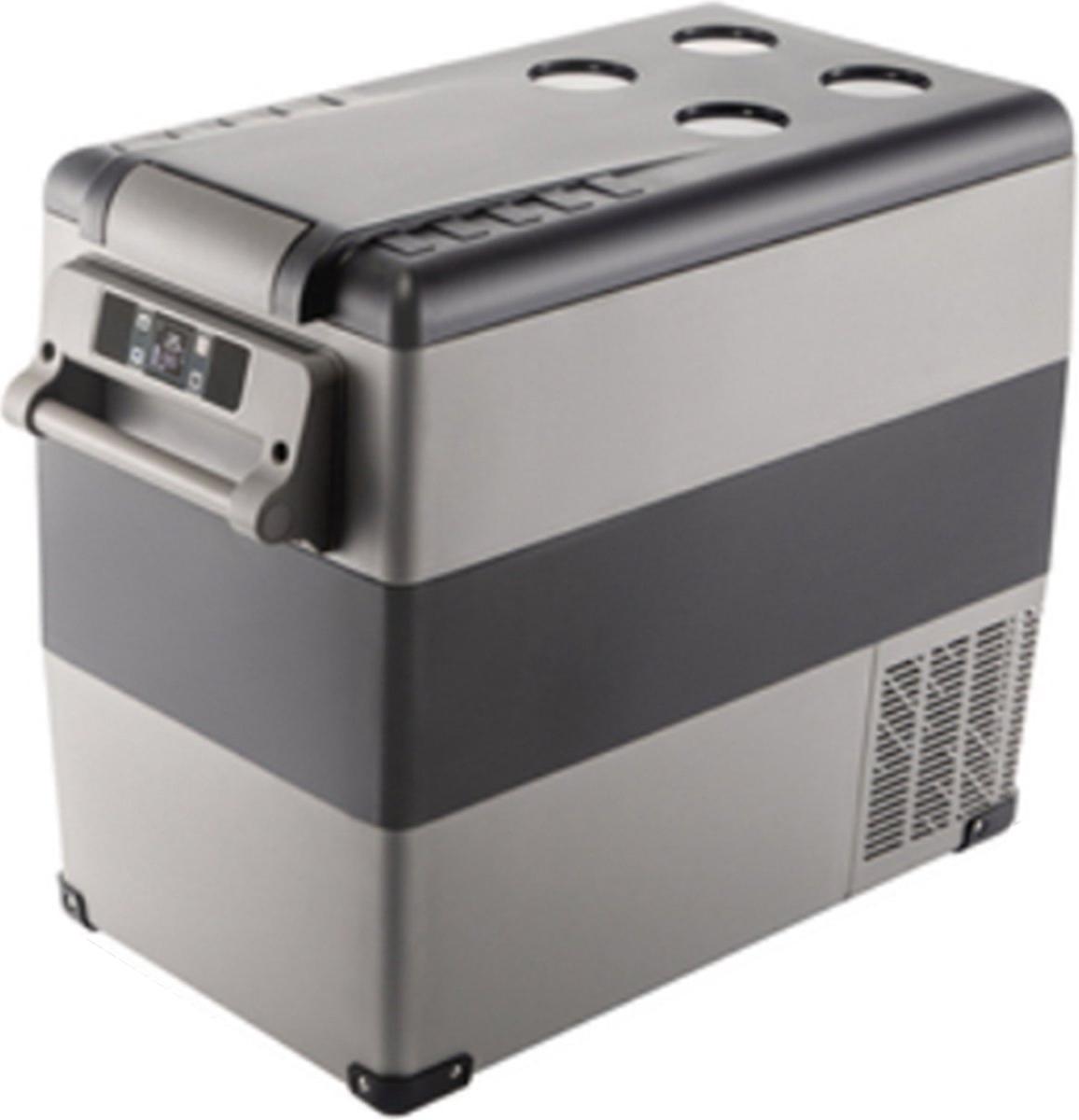 Happyment Kühlbox Deluxe 55L - Elektrisch Kühl- und Gefrierbox - Für Auto, LKW & Camping - DC 12V/24V, AC 100V/240V - Kühlen & Heizen