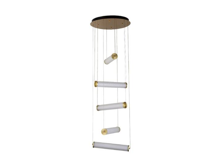 Dimmbare LED Design Pendellampe „Clamp“ Gold Gold, Weiss Searchlight