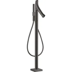 hansgrohe AXOR Starck Organic Wannenthermostat freistehend, 2 Verbraucher, 12016340, Farbe: Brushed Black Chrome