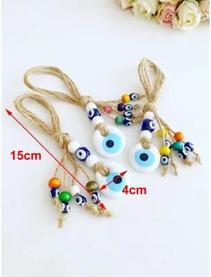 Inspire Essentials Blue Evil Eye Wall Hanging Lucky Protection Bead Home Decor 17