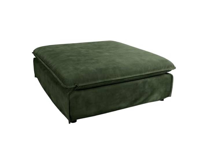 Hussenhocker HEAVEN 100cm - dunkelgrün - Samt Taschenfederkern Montiert geliefert, abnehmbarer Bezug, pflegeleichte Oberfläche, Taschenfederkern-Komfort, hochwertiger Samtbezug