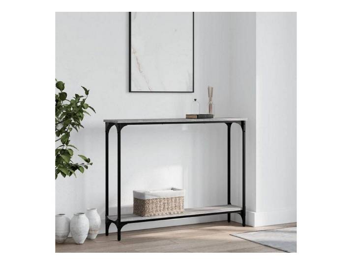 LuxusKollektion Konsolentisch Konsolentisch Industrie-Design Sonoma Grau 100x22.5cm (1-St)