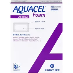 Aquacel Foam Adhäsiv 8x13cm 10 ST