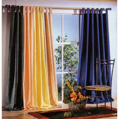 Vorhang WECKBRODT "Dortmund" Gr. 2, gelb, B:125cm H:225cm, Baumwolle, Polyester, Gardinen, Marmor-Optik, blickdicht, einfarbig, Gardine, Store