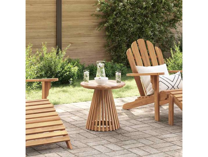vidaXL Beistelltisch Braun 50 x 50 x 49,5 cm Massivholz Teak
