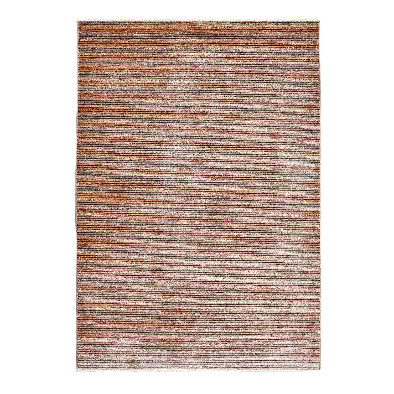 home24 Loper Corduletta vloerkleed bruin/roestbruin, 60 x 130 cm