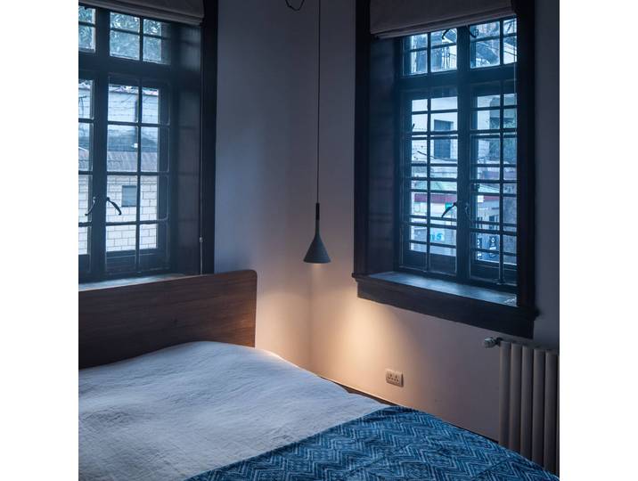 Hanglamp Aplomb Mini, dimbaar, alu / grijs / zink, Keuken, Beton, Design, hanglamp