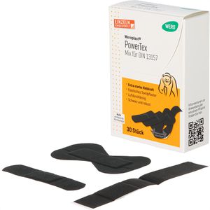 Wero Pflaster PowerTex Mix, 30 Strips, wasserfest, elastisch, atmungsaktiv, 4 Größen