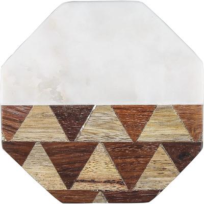 CounterArt Marble Coaster, One Size, White