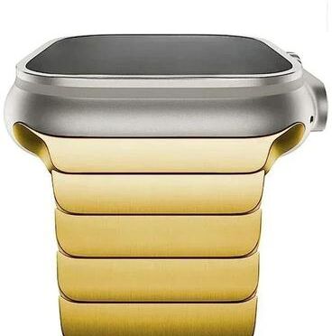 Uplift Essentials Titanium Edition Stainless Steel Bracelet For Apple Watch gold 44 45mm