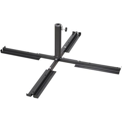 Plattenständer SCHNEIDER SCHIRME "Standard", grau (anthrazit), H:35cm, Stahl, Schirmhalterungen