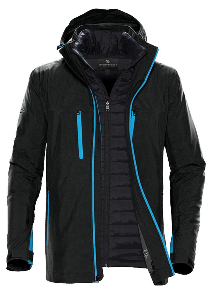 Stormtech Herren Matrix System Jacke FK870 (M) (Schwarz/Leuchtend Blau)