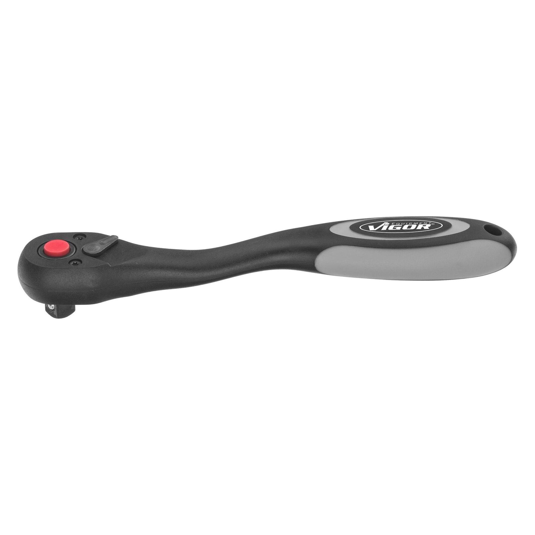 Vigor Umschaltknarre V6038 Vierkant massiv 10 mm (3/8 Zoll) Gesamtlänge: 198 mm (3/8") (V6038)