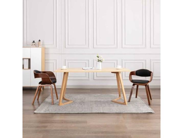 YUTAASU Esszimmerstühle 2 STK. Bugholz Kunstleder Gepolstert, Ergonomisches Design, Belastbar bis 110 kg, Leicht zu montieren
