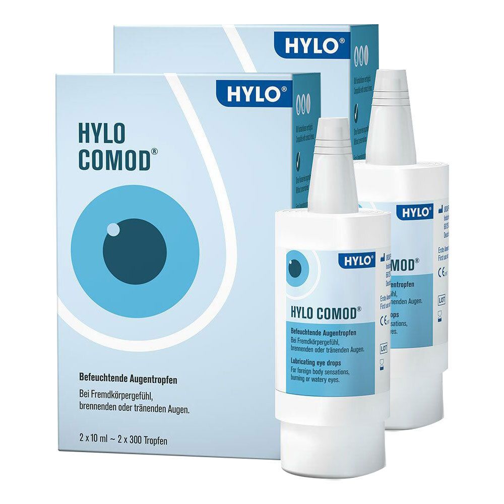 2x Hylo-Comod Augentropfen 2x2x10 ml