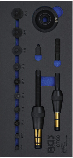 Jeu d’outils pour centreur d'embrayages BGS ; BGS technic (8760)