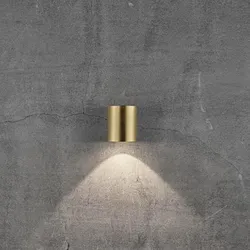 Eindrucksvolle Lichtspektakel für die Hauswand LED-Außenwandleuchte Up&Down aus Messing inkl.2 LED