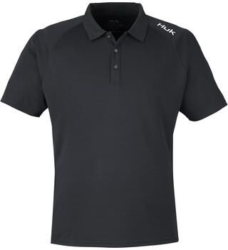 HUK H12L005 Men's LoPro Solid Performance Polo Shirt in Black size Medium   Polyester