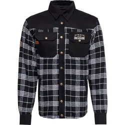 King Kerosin Motor Gear - Kustom Kulture, Hemd/Textiljacke - Schwarz/Weiß - L