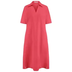 Kleid Hemdkragen Peter Hahn rot, 38