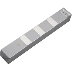 Hager ZAH013L Verteilerleiste, KVS, 3 Hutschienen à 4.5 TE, 1 x D02-Sicherungssockel 3-polig
