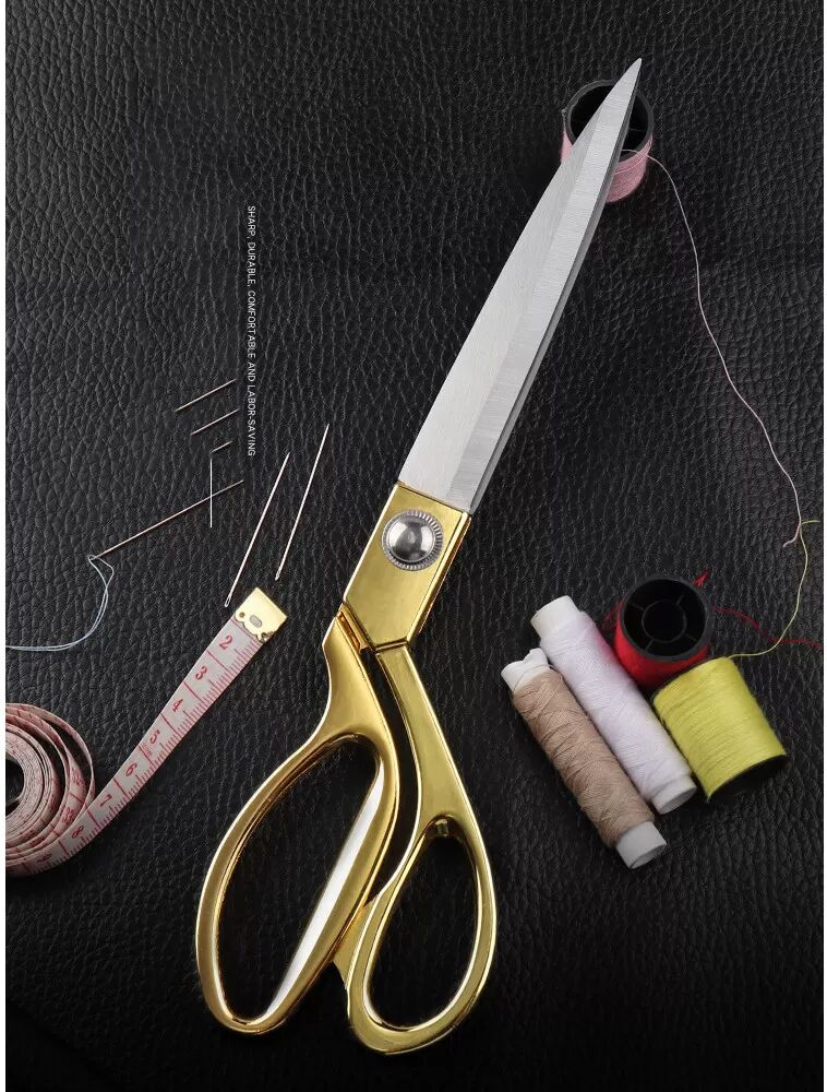 INF Ciseaux de tailleur - Aiguisés et efficaces Or M