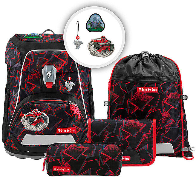 STEP BY STEP Schulranzen Set FIT 5tlg. Ninja Yuma EG