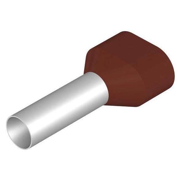 Weidmüller ZW-Aderendhülse 10qmm 18mm isol PP br Cu 9037720000 (9037720000)