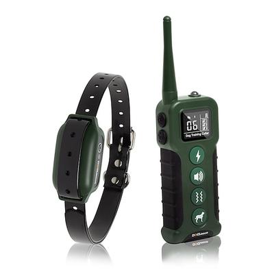 Schockhalsband für große mittelgroße Hunde 3300 Fuß Ferntrainingshalsband für Hunde 9 Tonarten / 9 LV-Vibration / 16 LV-Schockmodus IP67 wasserdichtes elektrisches Trainingshalsband