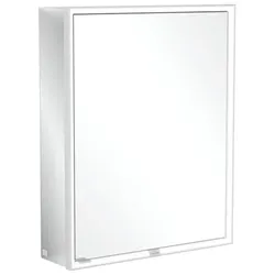 Villeroy & Boch My View Now Aufputz-Spiegelschrank, eine Tür, Anschlag rechts, mit integrierter Beleuchtung, mit Ein-/Ausschalter, Smart Home fähig, 600x750x168mm, A4576R00