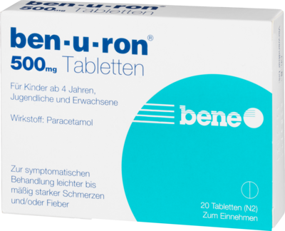 bene Arzneimittel GmbH BEN-U-RON 500 mg Tabletten 20 St 00116694