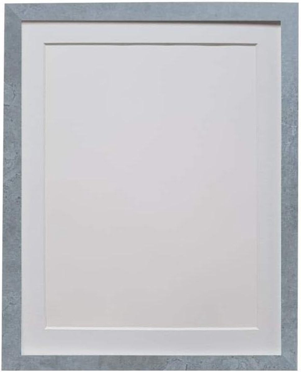 Fotolijst H7 Mineraal Grijs met Witte Mount - 24 x 20 Inch