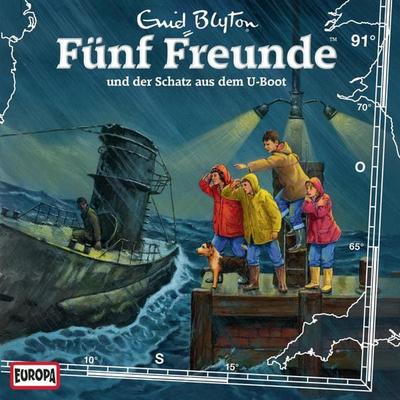 Folge 91: Fünf Freunde und der Schatz aus dem U-Boot - Wanda Osten,Enid Blyton, Audio, 4064066618100