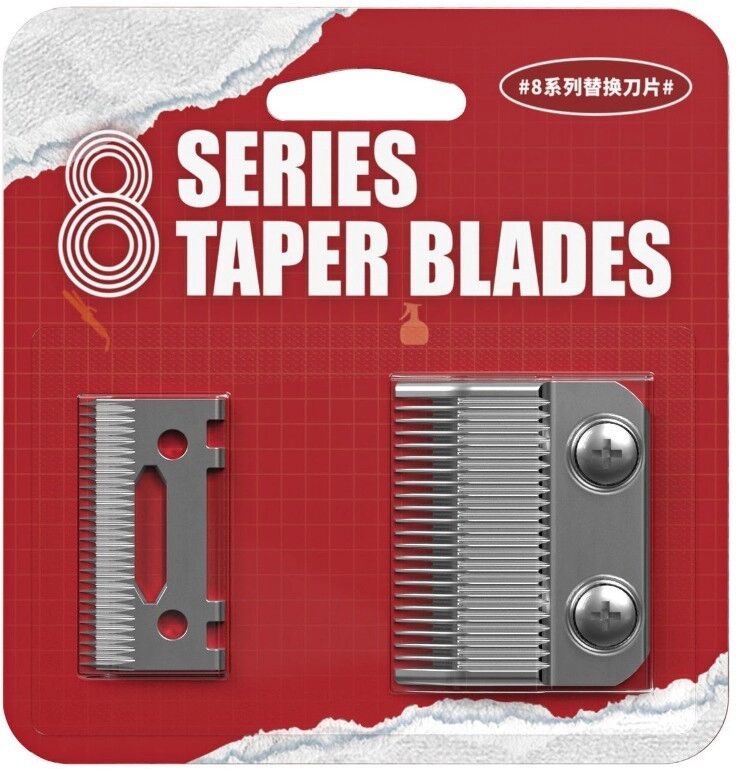 INF 8 Series Clipper Ersatzklinge, kompatibel mit WAHL, Babyliss Pro, ANDIS, Kemei, VGR - Legierung Silber 5cm x 5cm x 1cm