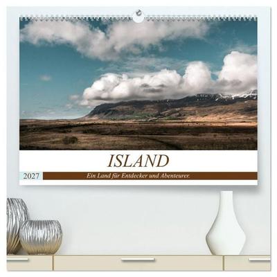 Island. Ein Land für Entdecker und Abenteurer. (hochwertiger Premium Wandkalender 2027 DIN A2 quer), Kunstdruck in Hochglanz