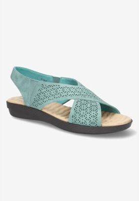 Women's Claudia Sandal by Easy Street in Turquoise (Size 11 M)