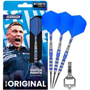 Red-Dragon Dartpfeile Gerwyn Iceman Price Switch Point, mit wechselbarer Metallspitze, 24 g, 3 Stück