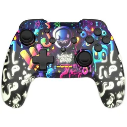 Freaks and Geeks - SWITCH & PC Wireless Bluetooth Controller - Shining Graff - Phosphoreszierend (PC, Switch), Gaming Controller, Mehrfarbig