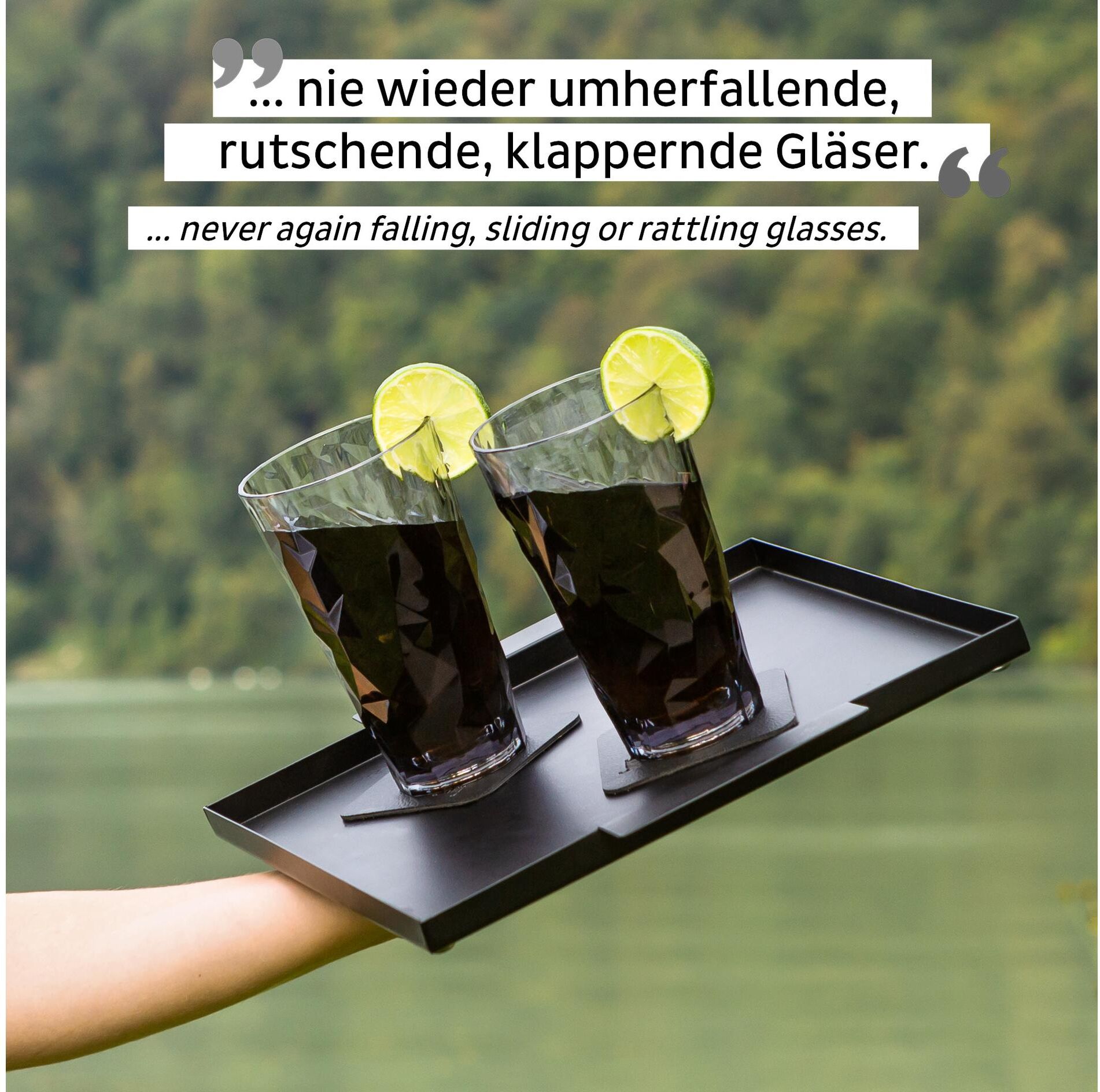 Longdrinkglas, grau, SILWY MAGNETIC SYSTEM, Trinkgefässe, 300ml, Kunststoff, Longdrinkglas grau 300ml