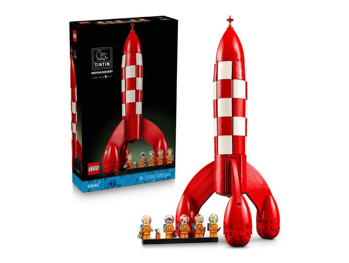 LEGO® Die Mondrakete von Tim und Struppi (21367), LEGO Ideas Konstruktionsspielsteine, (1283 St), Made in Europe