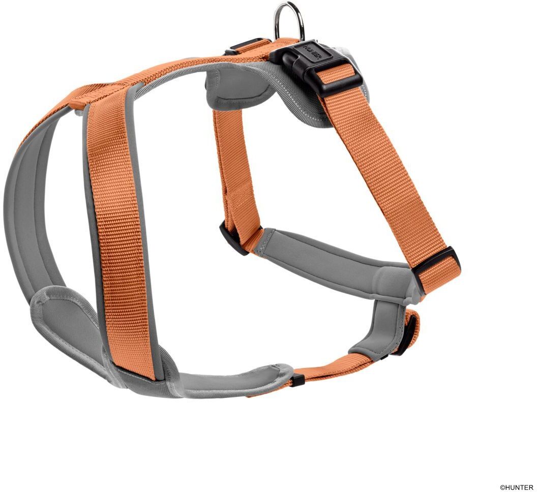 DOG SPORT HUNTER Geschirr Neopren M/2, kupfer/grau