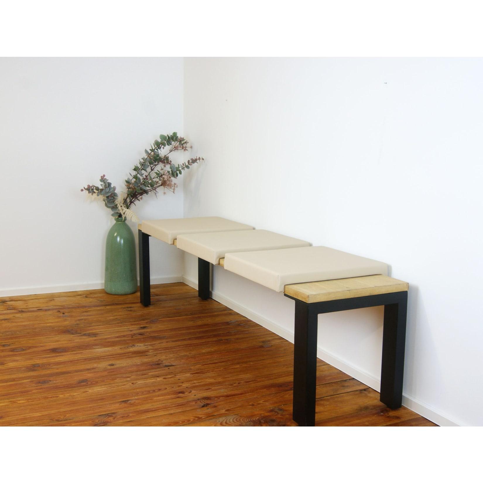 Lycce Klemmkissen Sitzkissen mit 2 Leisten 37cm Klemmtiefe, Kunstleder