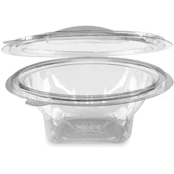 VEPATIM 50x Rundbecher klar mit Deckel 375 ml (PET)