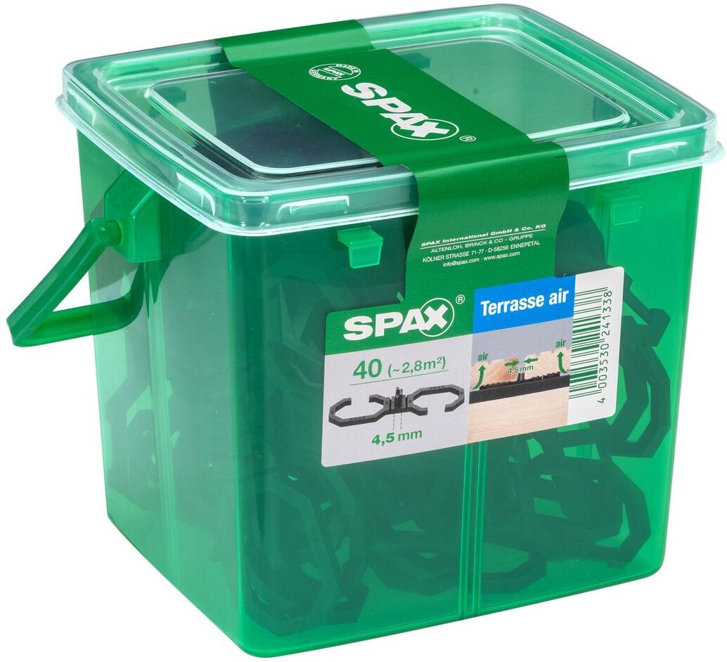Spax Air-Belüftung 9 x 2,8 x 0,4 cm 40 Stück 4,5 mm Fuge