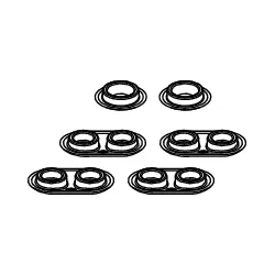 Tece -Ersatzteil Pufferset für Sitz/Deckel SLIM, grau, 9820673 9820673