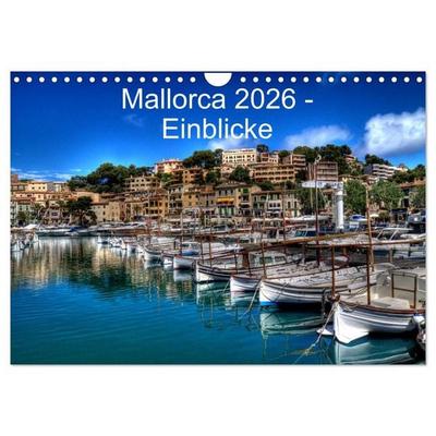 Mallorca 2026 - Einblicke (Wandkalender 2026 DIN A4 quer), CALVENDO Monatskalender