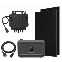 Balkonkraftwerk 800W Komplettset mit 920 Wp und 2048Wh Speicher