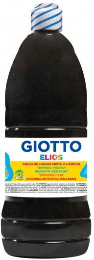 Flacon 1 litre Gouache ELIOS Noir - Giotto